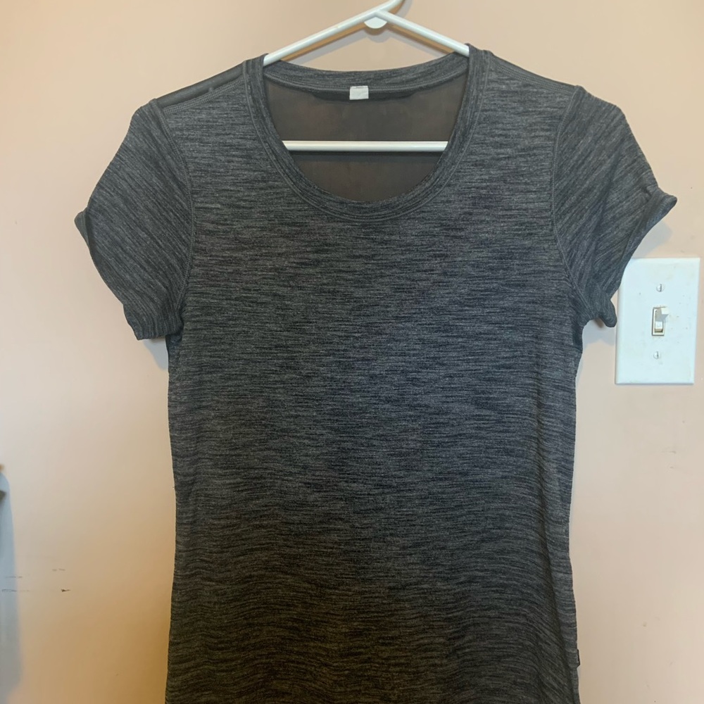 lululemon athletica Charcoal Short Sleeve Tee